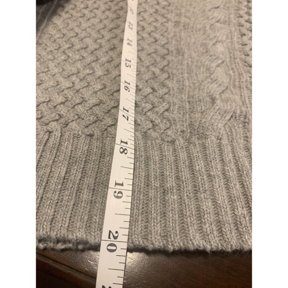 Jason Wu Cable Knit Cropped Cotton Wool Sweater Size S/P - Picture 7 of 8